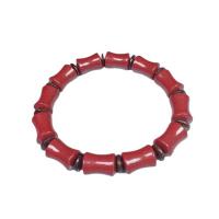 Fashion Cinnabar Bracelet, Unisex vermeil .48 Inch 