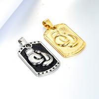Stainless Steel Pendants, 304 Stainless Steel, polished, fashion jewelry & without cord & Unisex 