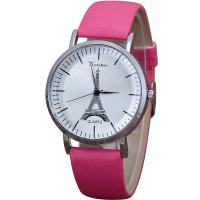 Women Wrist Watch, PU Leather, with Glass & 304 Stainless Steel & Zinc Alloy, Chinese movement, plated, waterproofless & for woman 