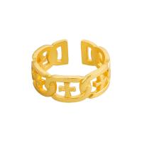 Brass Finger Ring, plated, Adjustable & for woman & hollow 