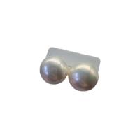 Goutte de perles de culture de Akoya, perle d'eau douce cultivée, DIY, blanc, 14-15mm, Vendu par paire