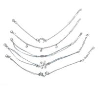 Fashion Zinc Alloy Bracelets, silver color plated, fashion jewelry & for woman, silver color cm 