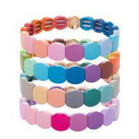 Fashion Zinc Alloy Bracelets, porcelain enamel & elastic & Unisex Approx 18 cm 