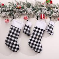 Christmas Stocking and Holder for your Mantel, Linen, with Velveteen, handmade 