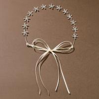 Bridal Hair Wreath, Zinc Alloy & for woman & with rhinestone 360mm,20*20mm 