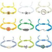 Fashion Jewelry Bracelet, Knot Cord, with Zinc Alloy, handmade & Unisex & adjustable Approx 15-30 cm 