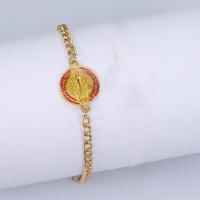 Fashion Zinc Alloy Bracelets, with 5cm extender chain, gold color plated, Unisex cm 