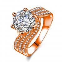 Латунное кольцо с стразами, Латунь, Другое покрытие, разный размер для выбора & Женский & со стразами, Много цветов для выбора, продается PC
