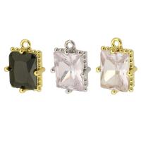 Cubic Zirconia Brass Pendants, gold color plated, fashion jewelry & DIY & with cubic zirconia Approx 1mm 