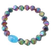 Resin Bracelets, 316 Stainless Steel, with Resin, colorful plated, fashion jewelry & for woman, multi-colored Inch 