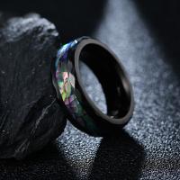 Men Tungsten Steel Ring in Bulk, with Abalone Shell, fashion jewelry & for man 