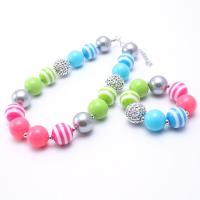 Acrylic Children Jewelry Sets, with Resin, with 3.94inch extender chain, handmade, fashion jewelry 20mm Approx 14.17 Inch 