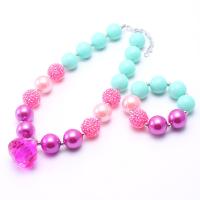 Acrylic Children Jewelry Sets, with Resin, with 3.94inch extender chain, handmade, fashion jewelry 20mm Approx 14.17 Inch 