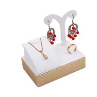 Multi Purpose Jewelry Display, Wood, with PU Leather & Paper 