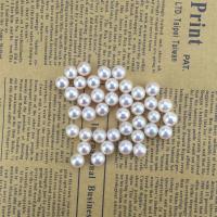 Half Drilled Cultured Freshwater Pearl Beads, DIY & half-drilled, white 