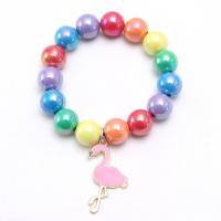 Children Bracelets, Acrylic, with Zinc Alloy, fashion jewelry multi-colored, 12mm Approx 7.08 Inch 