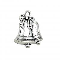 Zinc Alloy Jingle Bell for Christmas Decoration, Christmas Bell, antique silver color plated, vintage & DIY Approx 