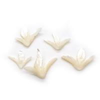 Seashell Beads, Natural Seashell, Leaf, DIY, white, aboutuff1a25x30- 