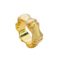 Brass Finger Ring, Bamboo, plated, fashion jewelry & for woman US Ring 