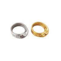 Brass Finger Ring, plated, with number pattern & for woman US Ring 