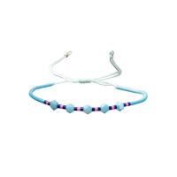 Bracelets Bijoux en verre, Seedbead, avec cristal, fait à la main, style folk & réglable & pour femme, plus de couleurs à choisir Environ 28 cm, Vendu par PC