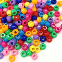 Solide Acryl Perlen, rund, DIY, keine, 6x9mm, ca. 100PCs/Tasche, verkauft von Tasche