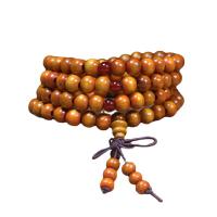 108 Mala Beads, Wood, multilayer & folk style & Unisex 