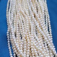 Naturales agua dulce perlas sueltas, Perlas cultivadas de agua dulce, hecho a mano, Bricolaje & diverso tamaño para la opción, Blanco, longitud:aproximado 15 Inch, Vendido por Sarta
