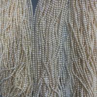 Naturales agua dulce perlas sueltas, Perlas cultivadas de agua dulce, Bricolaje, Blanco, 5-6mm, longitud:aproximado 15 Inch, Vendido por Sarta