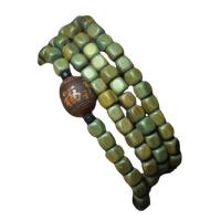 108 Mala Beads, Green Sandalwood, with Dalbergia Odorifera, folk style & Unisex 