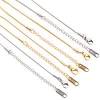 Stainless Steel Chain Necklace, 304 Stainless Steel, with 1.97inch extender chain, Vacuum Ion Plating, fashion jewelry Approx 15.75 Inch 
