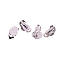 Stainless Steel Clip On Earring Finding, 304 Stainless Steel, polished, DIY original color 