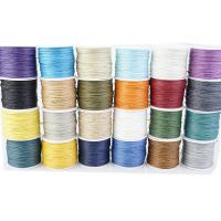 Cordón de algodón encerado, Bricolaje, más colores para la opción, 1mm, 70m/Carrete, Vendido por Carrete