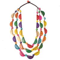 Fashion Multi Layer Necklace, Coco, with Nylon Cord, three layers & fashion jewelry & Unisex, mixed colors Approx 23.62 Inch 
