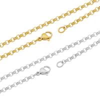 Edelstahl Circle Chain, 304 Edelstahl, plattiert, Modeschmuck & DIY & für Frau, keine, 3mm, Länge:ca. 23.62 ZollInch, 20PCs/Tasche, verkauft von Tasche