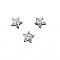 Zinc Alloy Star Beads, antique silver color plated, vintage & DIY Approx [