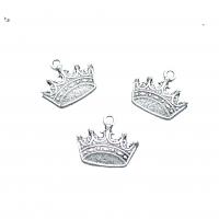 Zinc Alloy Crown Pendants, antique silver color plated, vintage & DIY Approx 