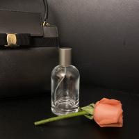 Glass Perfume Bottle, with Aluminum Alloy, portable & durable clear 