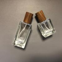 Glass Perfume Bottle, with wood cap, portable & durable 