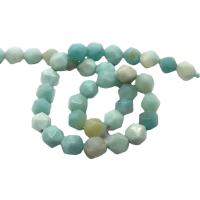 Amazonit Perlen, Vieleck, DIY & verschiedene Größen vorhanden & facettierte, gemischte Farben, Länge:ca. 38 cm, verkauft von Strang