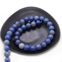Blue Aventurine Bead, Round, DIY blue Approx 38 cm [