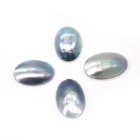 Coquille bijoux Cabochon, coquillage, ovale, DIY, bleu, 20x30- Vendu par PC