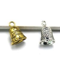 Zinc Alloy Jingle Bell for Christmas Decoration, plated, vintage & DIY 