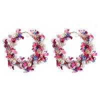 Modische und Kreative Schmuck Ohrring, Kunststoff Perlen, mit Spitze, Modeschmuck & für Frau, keine, 55x55mm, verkauft von Paar