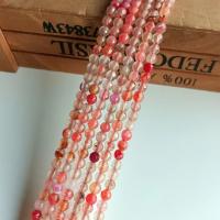 Natural Dragon Veins Agate Beads, Round, DIY & faceted, cherry quartz, 4mm, Approx [