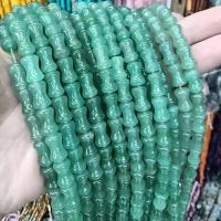 Grün Aventurin Stein Perlen , Grüner Aventurin, DIY & verschiedene Größen vorhanden, grün, Länge:ca. 38 cm, verkauft von Strang