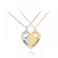 Couple Zinc Alloy Necklace, with 1.96inch extender chain, fashion jewelry & Unisex Approx 17.71 Inch 