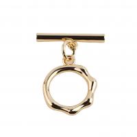 Brass Toggle Clasp, plated, DIY, golden [