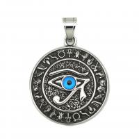 Stainless Steel Pendants, 304 Stainless Steel, with Resin, plated, fashion jewelry & Unisex, 39mm 