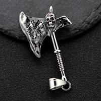 Stainless Steel Pendants, 304 Stainless Steel, Axe, fashion jewelry & Unisex, original color 
